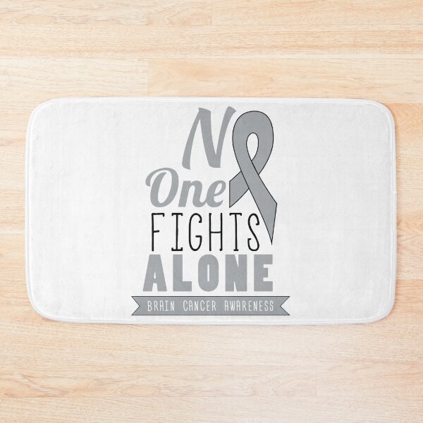 Item preview, No One Fights Alone - Brain Cancer Awareness © GraphicLoveShop designed and sold by Graphic Love Shop.