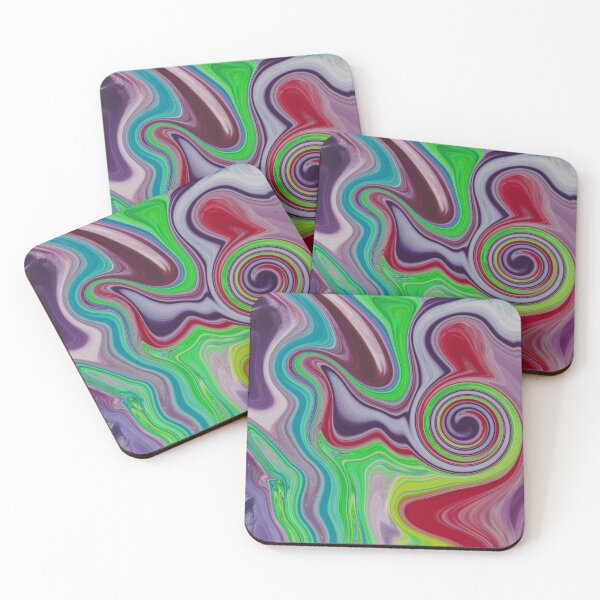 Item preview, Abstract Fluid Painting Wave Pattern Very very colorful designed and sold by Patricia Piotrak.