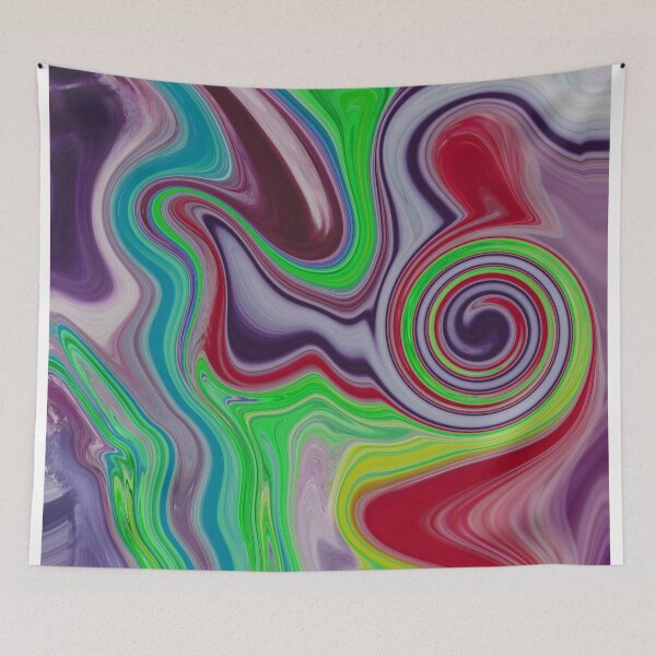 Item preview, Abstract Fluid Painting Wave Pattern Very very colorful designed and sold by Patricia Piotrak.