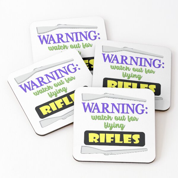 Item preview, Color Guard - Watch Out For Flying Rifles designed and sold by BandMomDesigns.