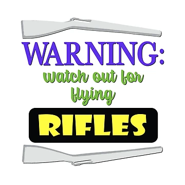 Artwork thumbnail, Color Guard - Watch Out For Flying Rifles by BandMomDesigns