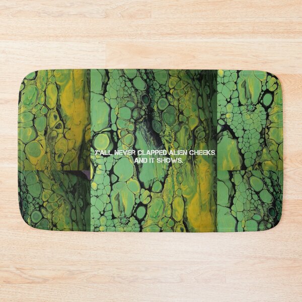 Item preview, Y'all never clapped alien cheeks and it shows designed and sold by Yesenia Ortiz.