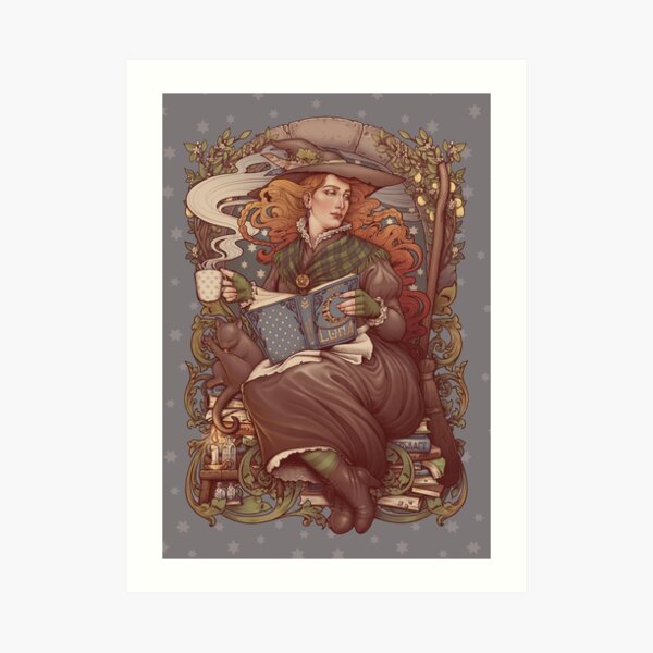 NOUVEAU FOLK WITCH Art Print