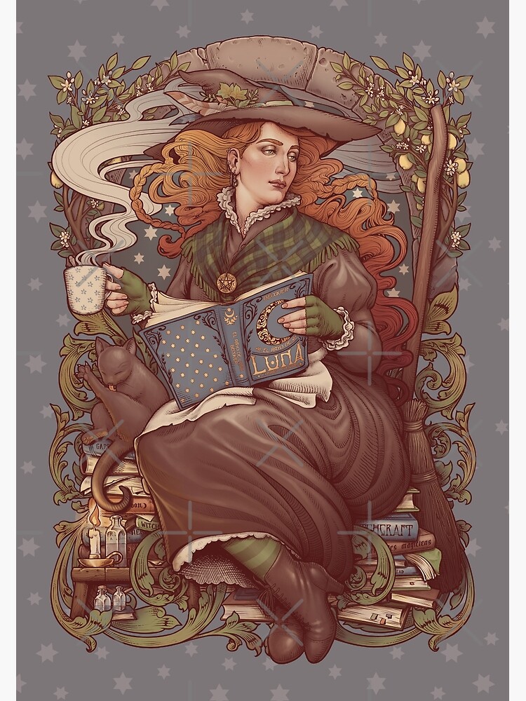 Thumbnail 3 of 3, Photographic Print, NOUVEAU FOLK WITCH designed and sold by Medusa Dollmaker.