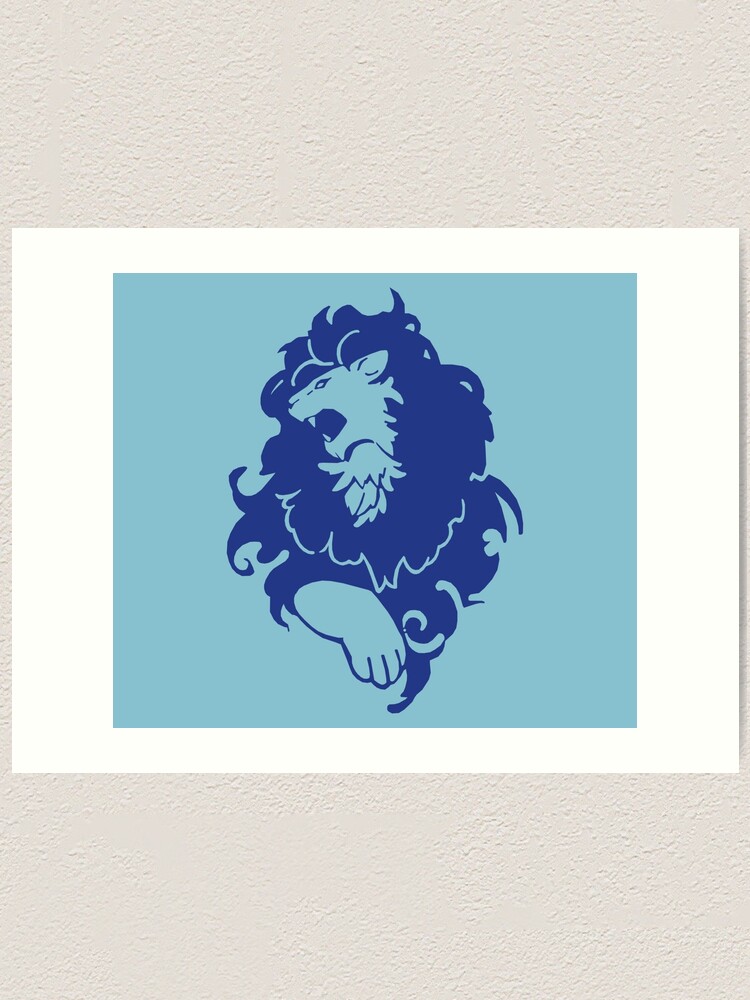 Lámina artística «Logotipo de los leones azules - Versión 1» de  AngeliaLucis | Redbubble