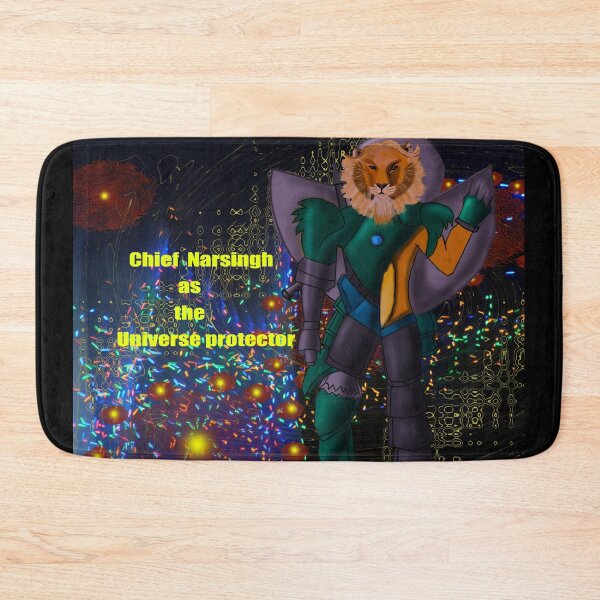 Item preview, Chief Narsingh as the Universe protector designed and sold by Red bubble Artist.