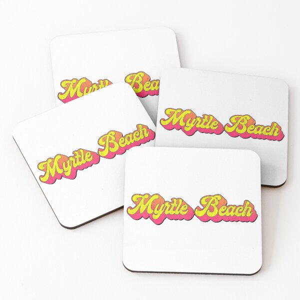 Item preview, Myrtle Beach South Carolina Laptop Bumper Typography 80's Distressed designed and sold by Travel Time.