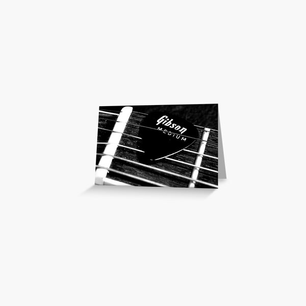 The Pick - Black and White Greeting Card