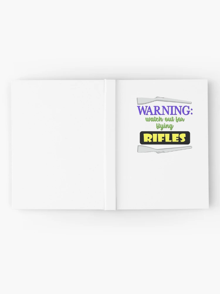 Thumbnail 2 of 3, Journal, Color Guard - Watch Out For Flying Rifles designed and sold by BandMomDesigns.