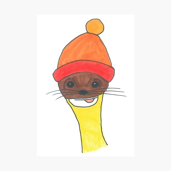 Weasel in a hat Photographic Print