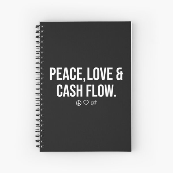 Item preview, Peace, Love and Cash Flow Motivational Quote  designed and sold by rawresh6.