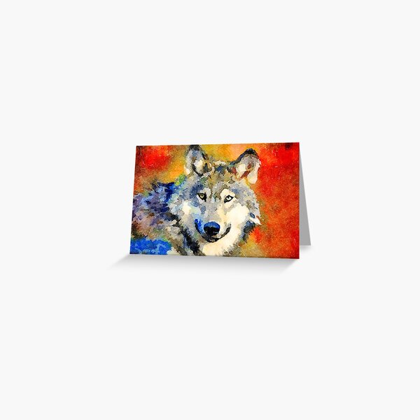 Wild Wolf Greeting Card