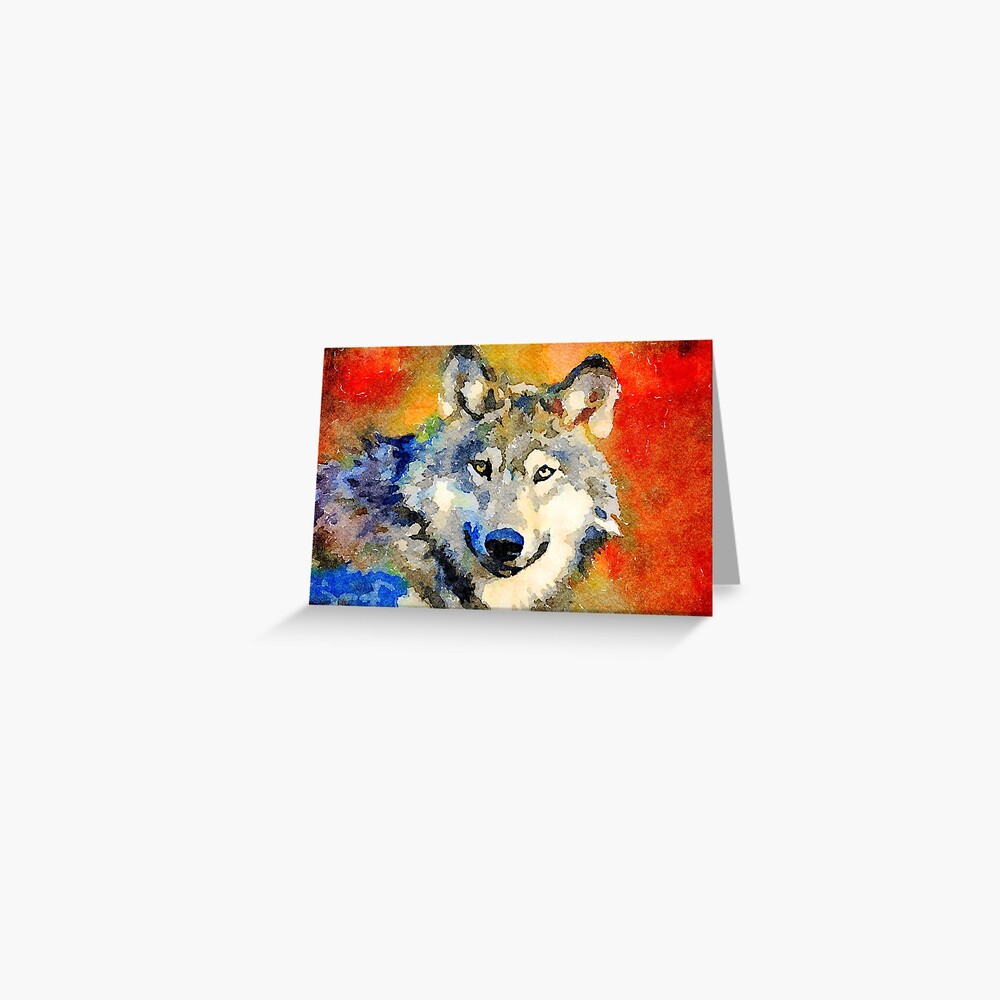 Wild Wolf Greeting Card