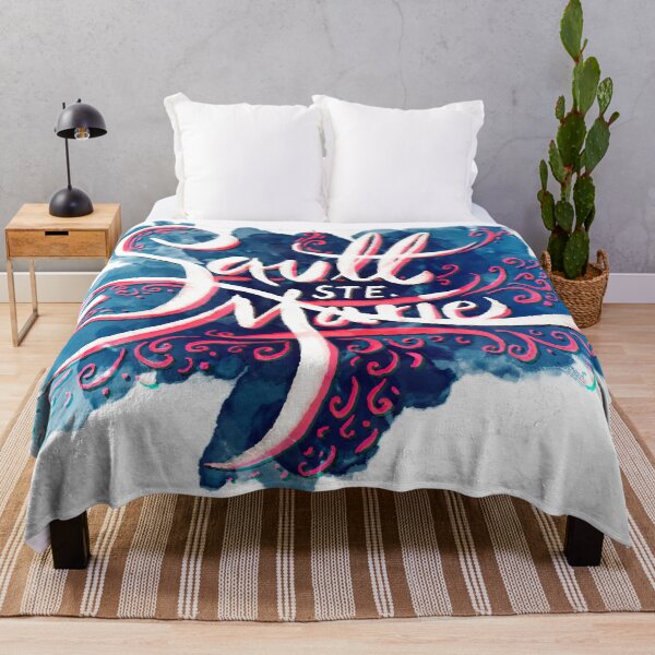 Item preview, Sault Ste. Marie Watercolor Calligraphy designed and sold by Jarrod Vandenberg.