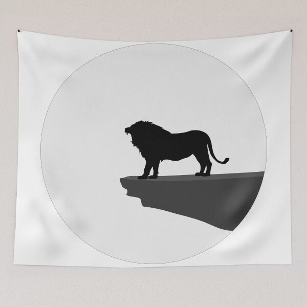 Item preview, Lion On Rock Silhouette designed and sold by ACoolDuck.