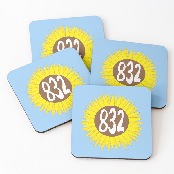 Item preview, Hand Drawn Texas Sunflower 832 Area Code designed and sold by itsrturn.