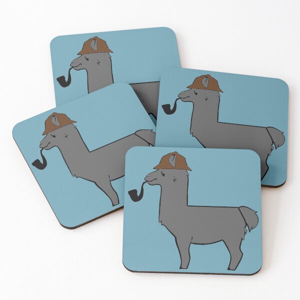 Item preview, The Great Llama Detective (Grey) designed and sold by CrimeLab.