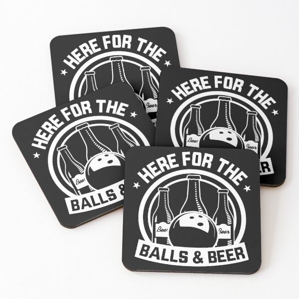 Item preview, Here For the Balls And Beer. Funny Bowling designed and sold by ThatMerchStore.
