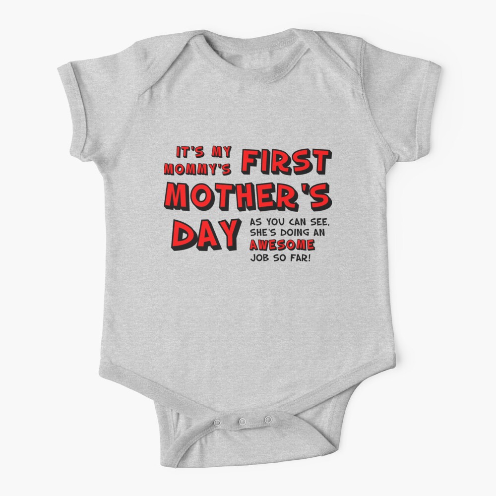 Mommy’s First Mother’s Day Baby One-Piece