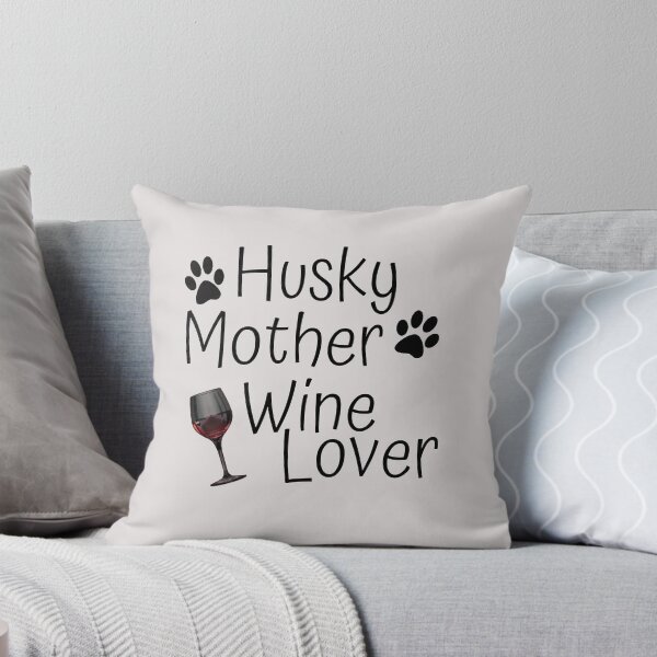 Artikelvorschau, Husky Mutter Weinliebhaber entworfen und verkauft von Mom of Huskies.