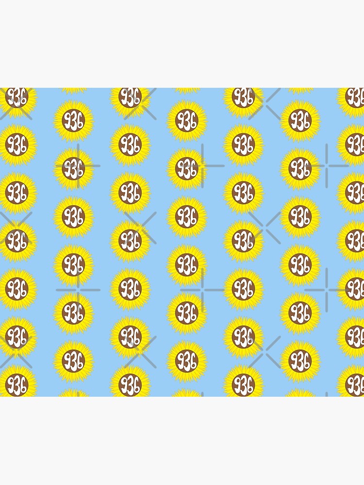 "Hand Drawn Texas Sunflower 936 Area Code" Shower Curtain by itsrturn