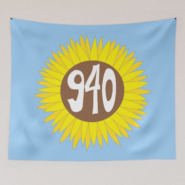Item preview, Hand Drawn Texas Sunflower 940 Area Code designed and sold by itsrturn.