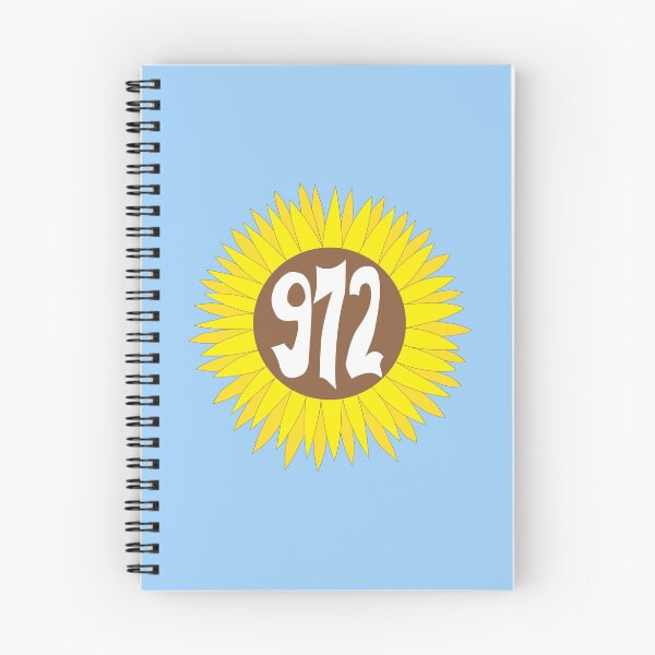Item preview, Hand Drawn Texas Sunflower 972 Area Code designed and sold by itsrturn.