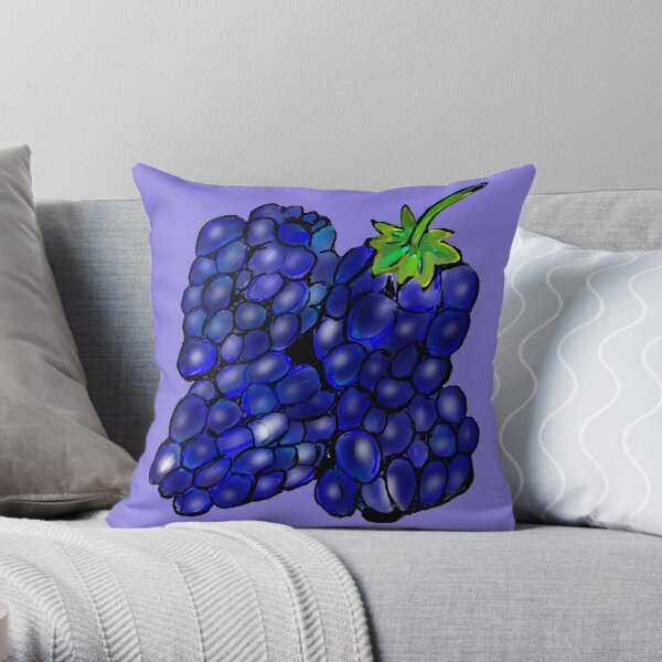 Summer Blackberries Throw Pillow