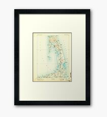 Massachusetts USGS Historical Topo Map MA Wellfleet 353102 1893 62500 Framed Print
