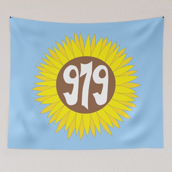 Item preview, Hand Drawn Texas Sunflower 979 Area Code designed and sold by itsrturn.