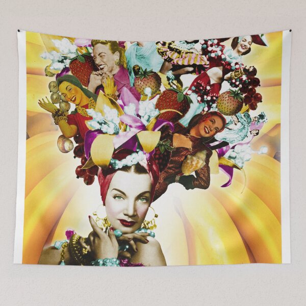 Item preview, Carmen Miranda Portrait Collage designed and sold by STYLE + EXPRESSION.