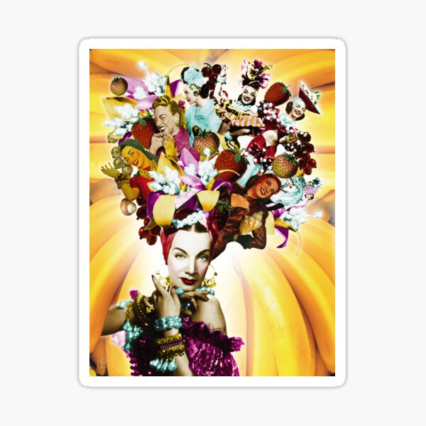 Item preview, Carmen Miranda Portrait Collage designed and sold by STYLE + EXPRESSION.