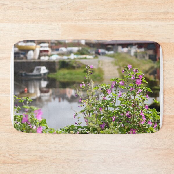 Item preview, Mallow flowers at the waters edge designed and sold by GreyFeatherPhot.