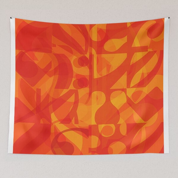 Item preview, Red Yellow Simphony III – Collage with notes and musical elements designed and sold by STYLE + EXPRESSION.