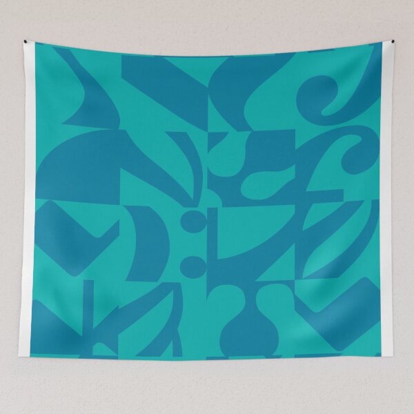 Item preview, Chamber Music Blue II – Collage with notes and musical elements designed and sold by STYLE + EXPRESSION.