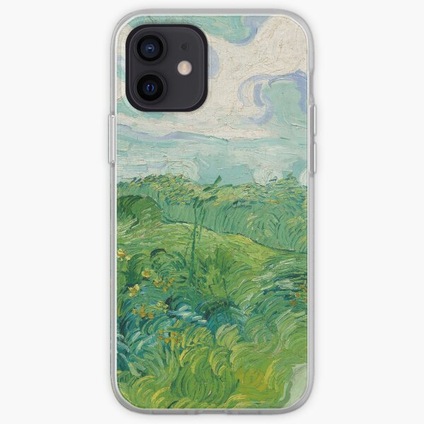Green Wheat Fields, Auvers, Vincent van Gogh iPhone Soft Case