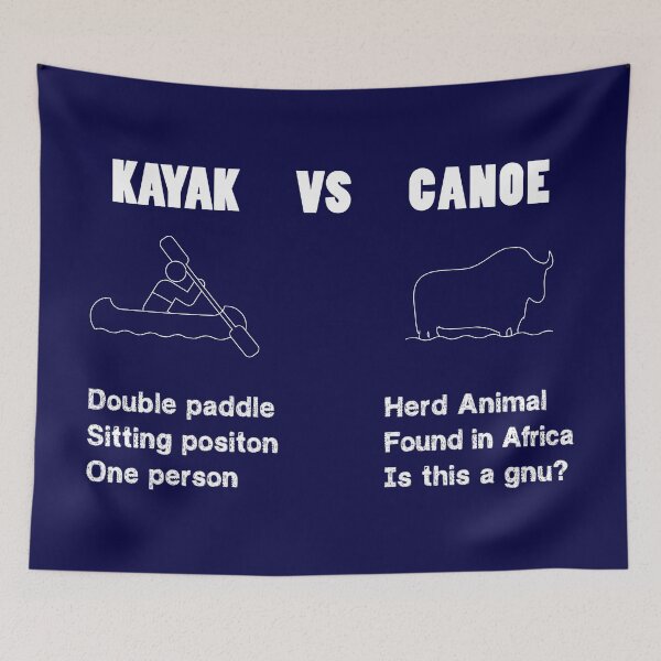 Item preview, Kayak vs Gnu designed and sold by eldram.