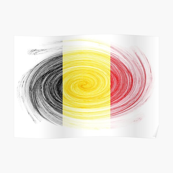 "Belgium Twirl" Poster for Sale by GMackenzie | Redbubble