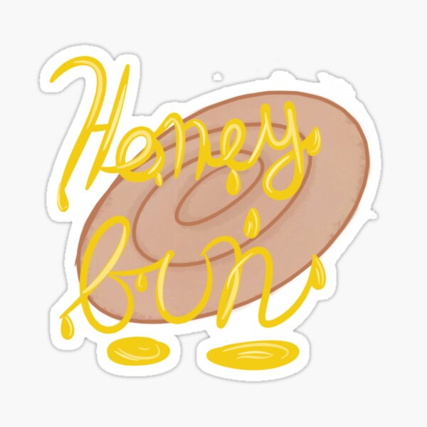 “Honey bun” Sticker for Sale by Cloud-Boy | Redbubble