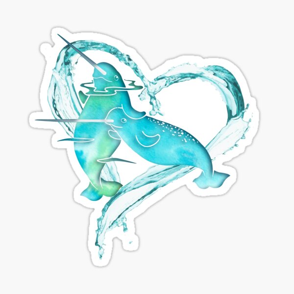 I Love Narwhals Sticker