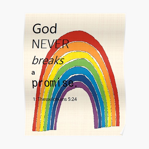 'God's promises' wall art Poster