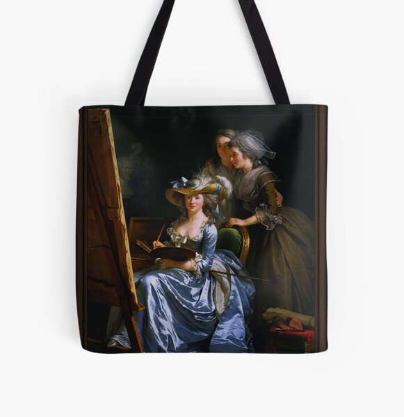 Adélaïde Labille-Guiard Self-Portrait with Two Pupils All Over Print Tote Bag