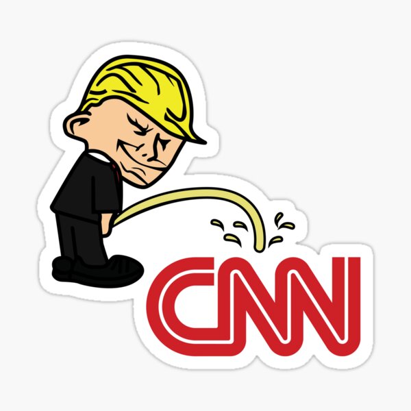 Trump pissing Sticker
