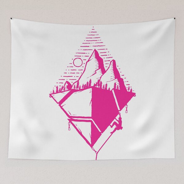 Artikelvorschau, Schwimmendes Klettern (Pink) entworfen und verkauft von Designwith8.