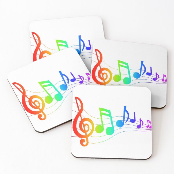Item preview, Rainbow Music Notes designed and sold by Carpenoctemily.