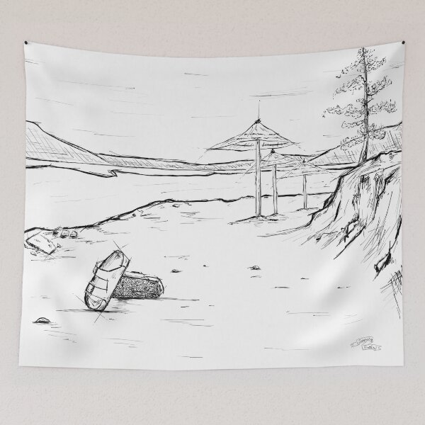 Item preview, Summer Sandals Simple Landscape   designed and sold by SketchingSofia.