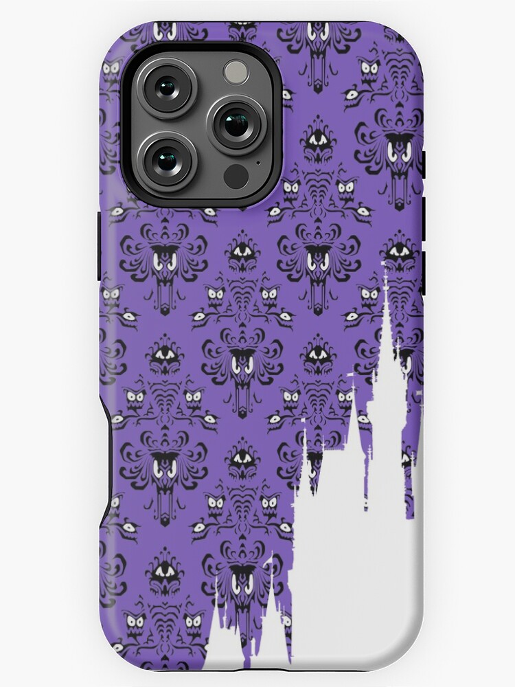 Purple Haunted Mansion Iphone 11 Case Magic Castle Silhouette