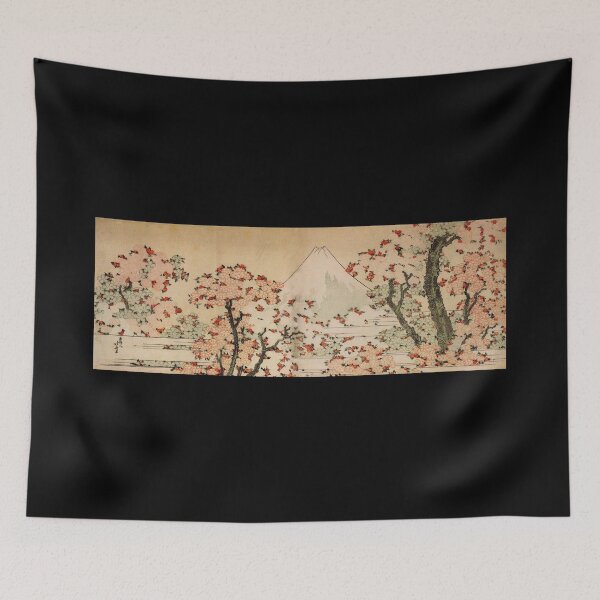 Item preview, 'Mount Fuji Behind Cherry Tree and Flowers' by Katsushika Hokusai (Reproduction) designed and sold by Classic Visions Gallery.