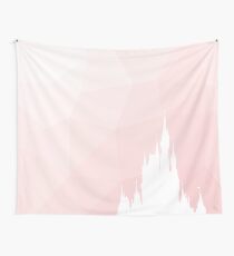 Geometric Magic Castle Silhouette Millennial Pink Wall Tapestry