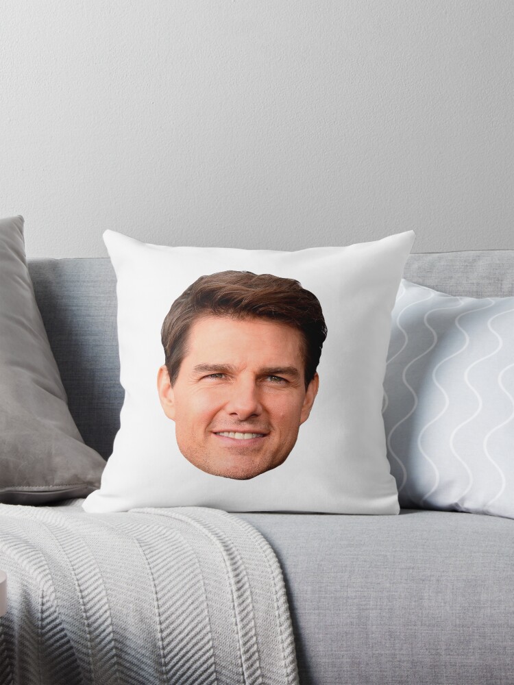 Tom Cruise Face Cutout Pillow for Sale by Arkrite Redbubble